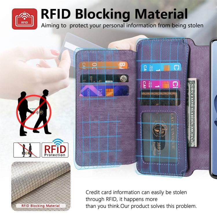 For OPPO Reno10 5G Global CaseNeo MagSafe RFID Anti-theft Zipper Wallet Retro Leather Phone Case