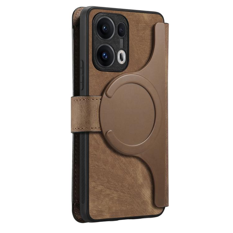 For OPPO Reno13 Pro CaseNeo MagSafe RFID Anti-theft Zipper Wallet Retro Leather Phone Case