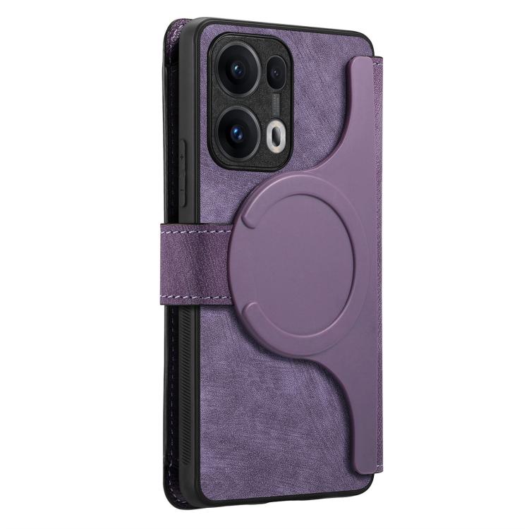 For OPPO Reno13 Pro CaseNeo MagSafe RFID Anti-theft Zipper Wallet Retro Leather Phone Case