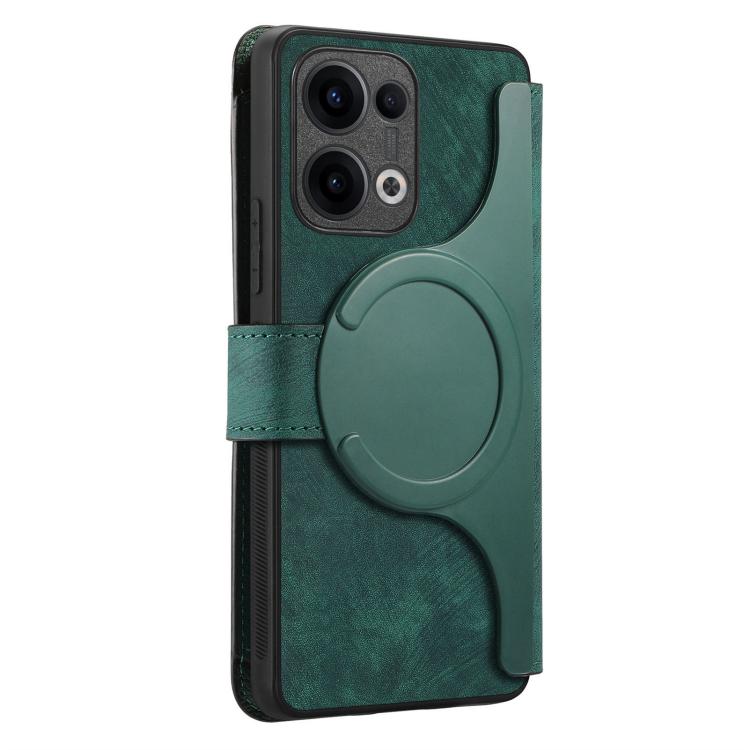 For OPPO Reno13 CaseNeo MagSafe RFID Anti-theft Zipper Wallet Retro Leather Phone Case