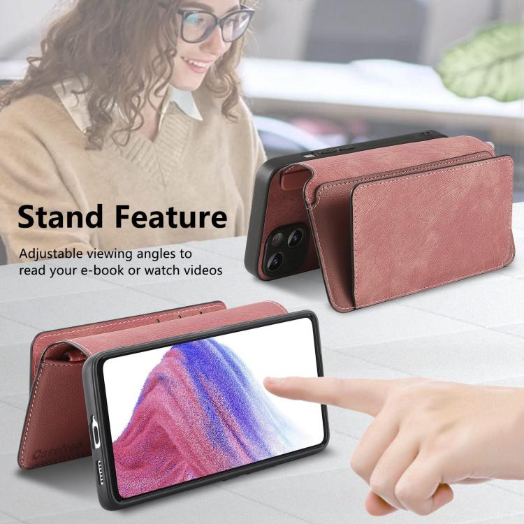 For OPPO Reno13 F CaseNeo MagSafe RFID Anti-theft Zipper Wallet Retro Leather Phone Case