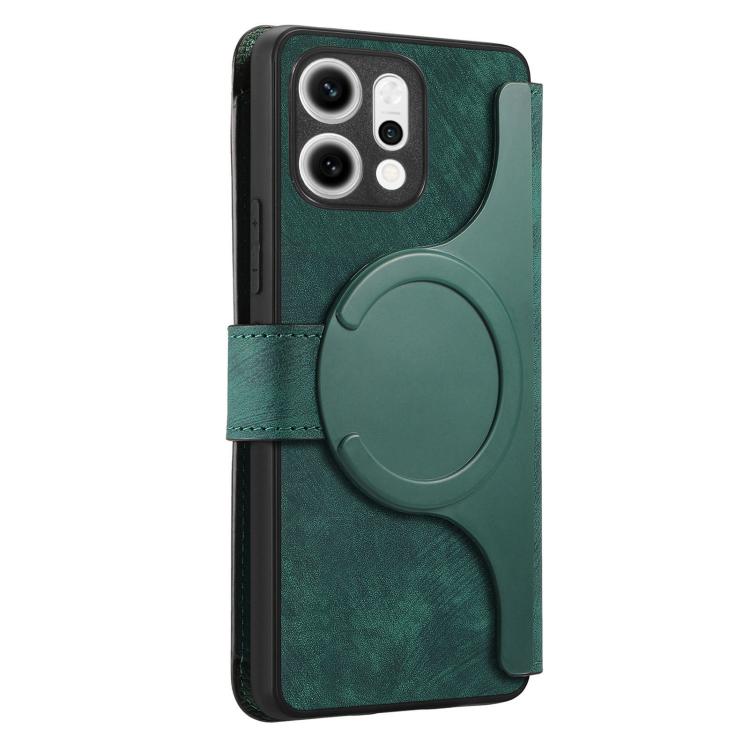 For OPPO Reno14 Pro Global CaseNeo MagSafe RFID Anti-theft Zipper Wallet Retro Leather Phone Case