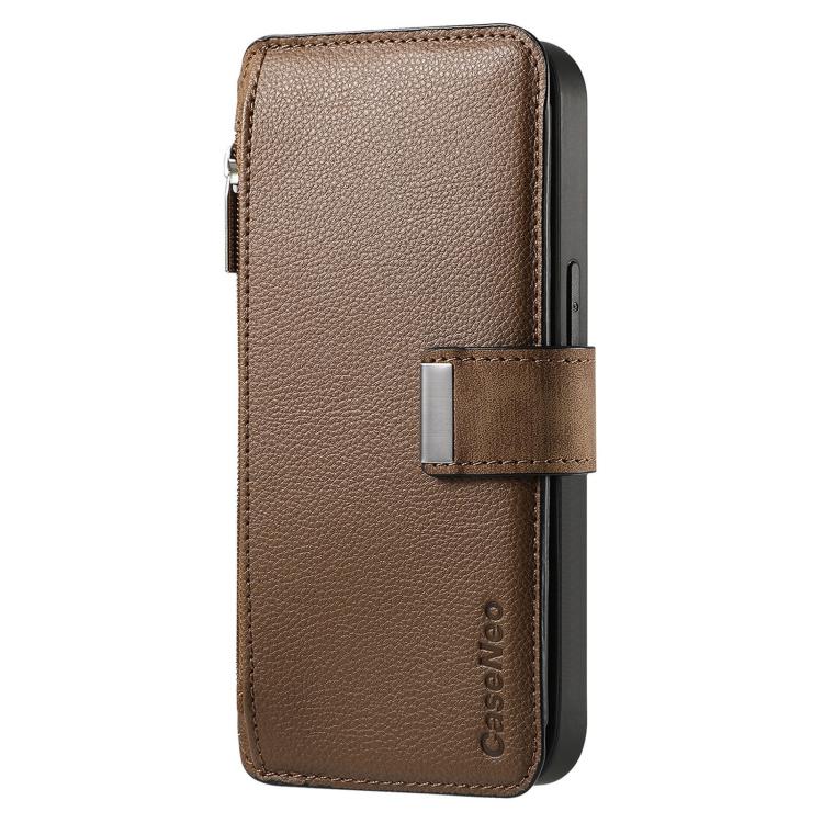 For OPPO Reno14 Global CaseNeo MagSafe RFID Anti-theft Zipper Wallet Retro Leather Phone Case