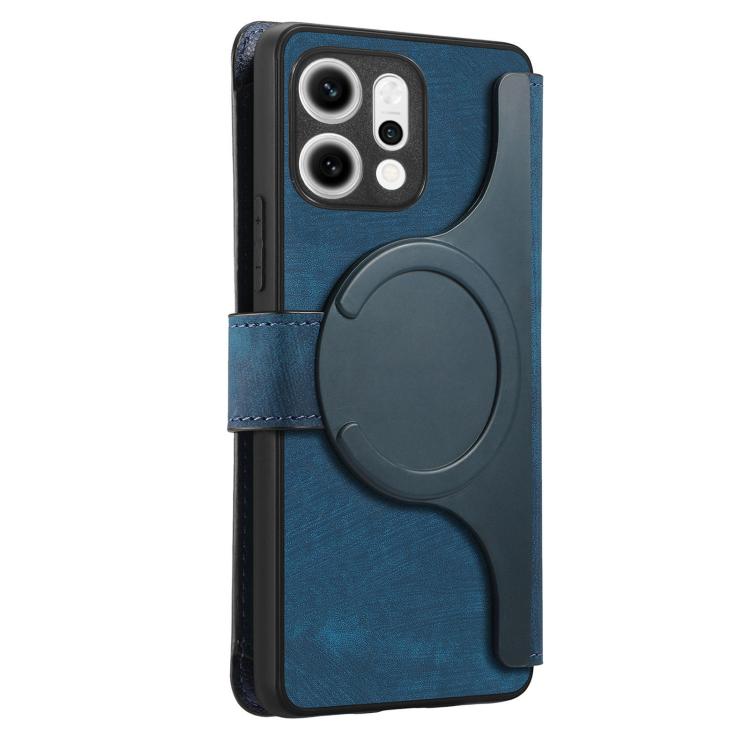 For OPPO Reno14 Global CaseNeo MagSafe RFID Anti-theft Zipper Wallet Retro Leather Phone Case