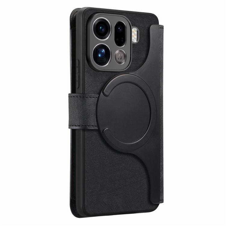 For OPPO Find X9 Pro CaseNeo MagSafe RFID Anti-theft Zipper Wallet Retro Leather Phone Case