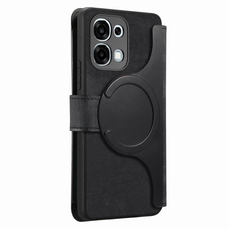 For OPPO A6 Pro 4G / 5G Global CaseNeo MagSafe RFID Anti-theft Zipper Wallet Retro Leather Phone Case