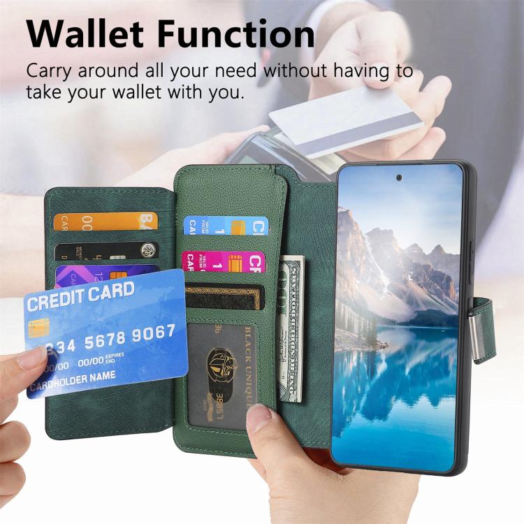 For OPPO A6 Pro 4G / 5G Global CaseNeo MagSafe RFID Anti-theft Zipper Wallet Retro Leather Phone Case