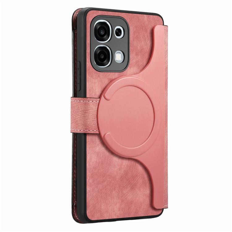 For OPPO A6 Pro 4G / 5G Global CaseNeo MagSafe RFID Anti-theft Zipper Wallet Retro Leather Phone Case