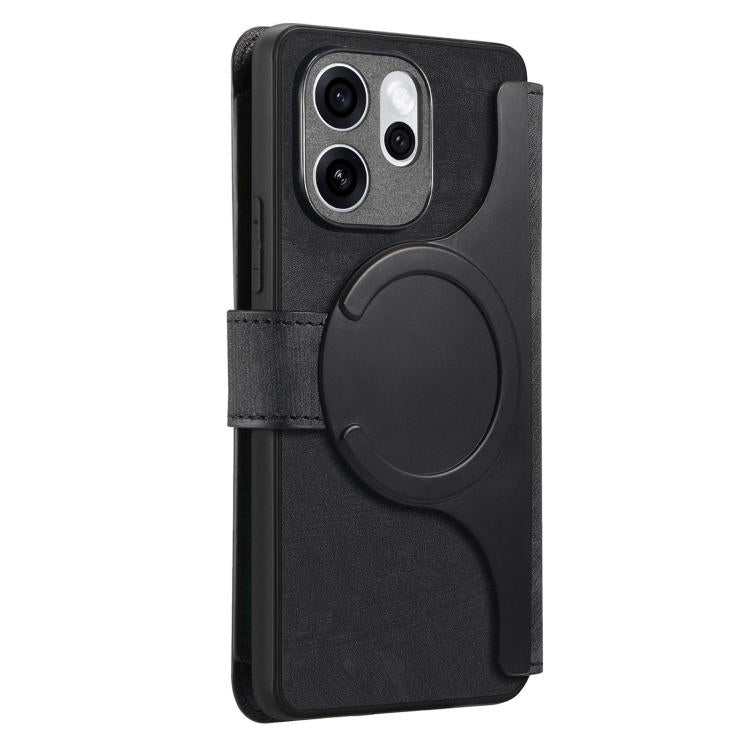 For OPPO Reno15 Pro 5G Global CaseNeo MagSafe RFID Anti-theft Zipper Wallet Retro Leather Phone Case