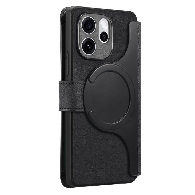 For OPPO Reno15 F CaseNeo MagSafe RFID Anti-theft Zipper Wallet Retro Leather Phone Case