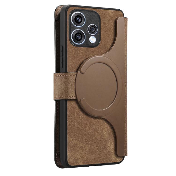 For OPPO Reno15 5G Global / 15c 5G CaseNeo MagSafe RFID Anti-theft Zipper Wallet Retro Leather Phone Case