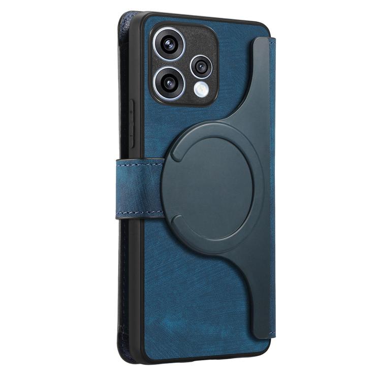For OPPO Reno15 5G Global / 15c 5G CaseNeo MagSafe RFID Anti-theft Zipper Wallet Retro Leather Phone Case