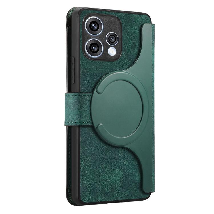 For OPPO Reno15 5G Global / 15c 5G CaseNeo MagSafe RFID Anti-theft Zipper Wallet Retro Leather Phone Case
