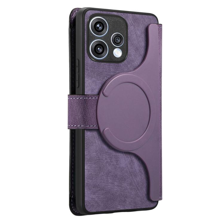 For OPPO Reno15 5G Global / 15c 5G CaseNeo MagSafe RFID Anti-theft Zipper Wallet Retro Leather Phone Case