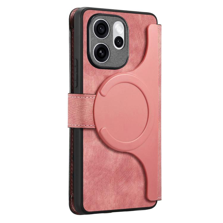 For OPPO Reno 15 Pro Max 5G Global CaseNeo MagSafe RFID Anti-theft Zipper Wallet Retro Leather Phone Case