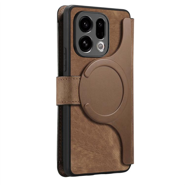 For OPPO Find X9 CaseNeo MagSafe RFID Anti-theft Zipper Wallet Retro Leather Phone Case