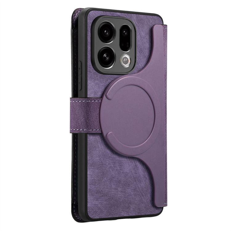 For OPPO Find X9 CaseNeo MagSafe RFID Anti-theft Zipper Wallet Retro Leather Phone Case
