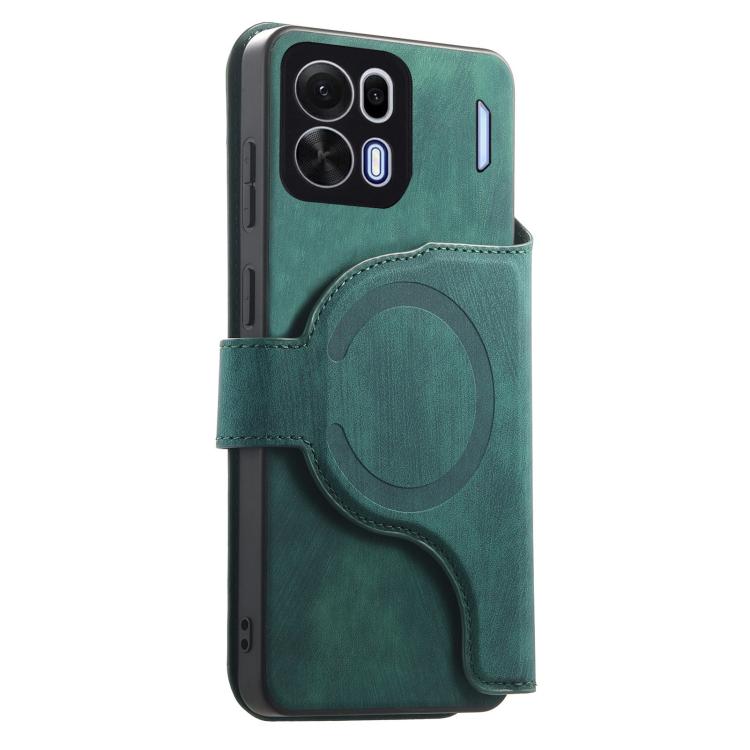 For OPPO K15 Pro+ CaseNeo MagSafe RFID Anti-theft Zipper Wallet Retro Leather Phone Case