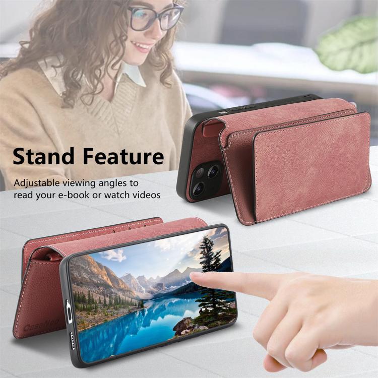 For OPPO K15 Pro+ CaseNeo MagSafe RFID Anti-theft Zipper Wallet Retro Leather Phone Case