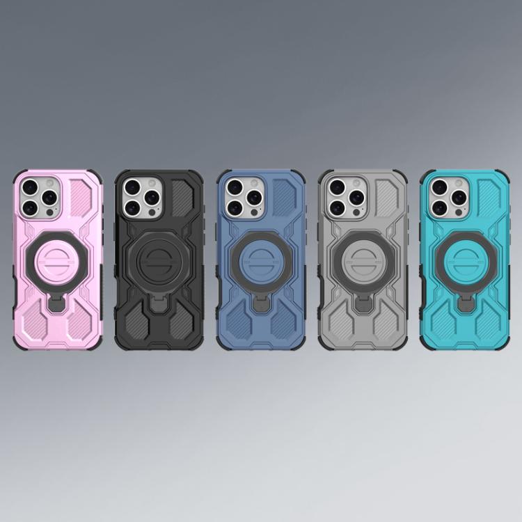 For iPhone 16 Pro Max J-20 Solid Color MagSafe Magnetic TPU+PC Phone Case