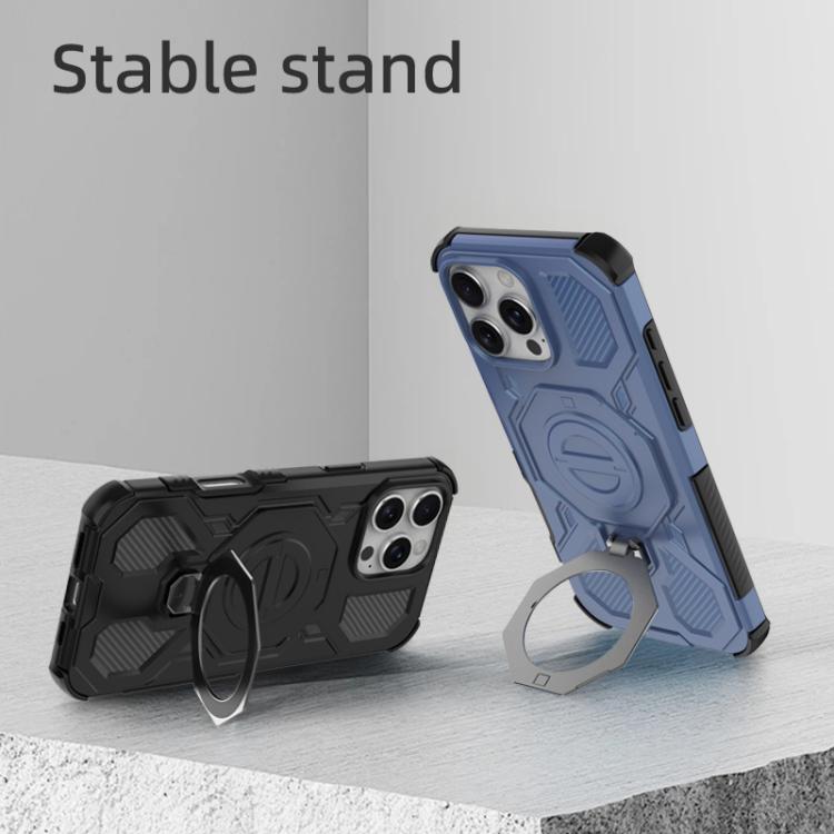 For iPhone 16 Pro Max J-20 Solid Color MagSafe Magnetic TPU+PC Phone Case