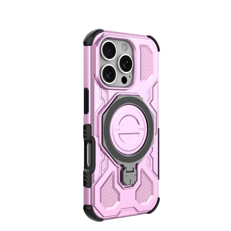 For iPhone 16 Pro J-20 Solid Color MagSafe Magnetic TPU+PC Phone Case