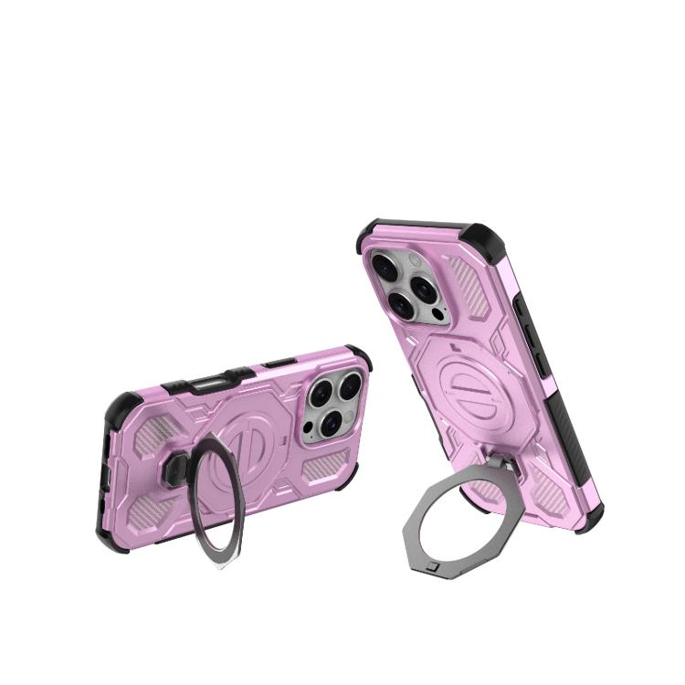 For iPhone 16 Pro J-20 Solid Color MagSafe Magnetic TPU+PC Phone Case