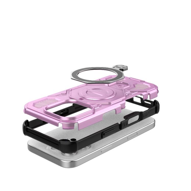 For iPhone 16 Pro J-20 Solid Color MagSafe Magnetic TPU+PC Phone Case
