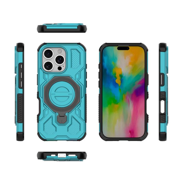 For iPhone 16 Pro J-20 Solid Color MagSafe Magnetic TPU+PC Phone Case