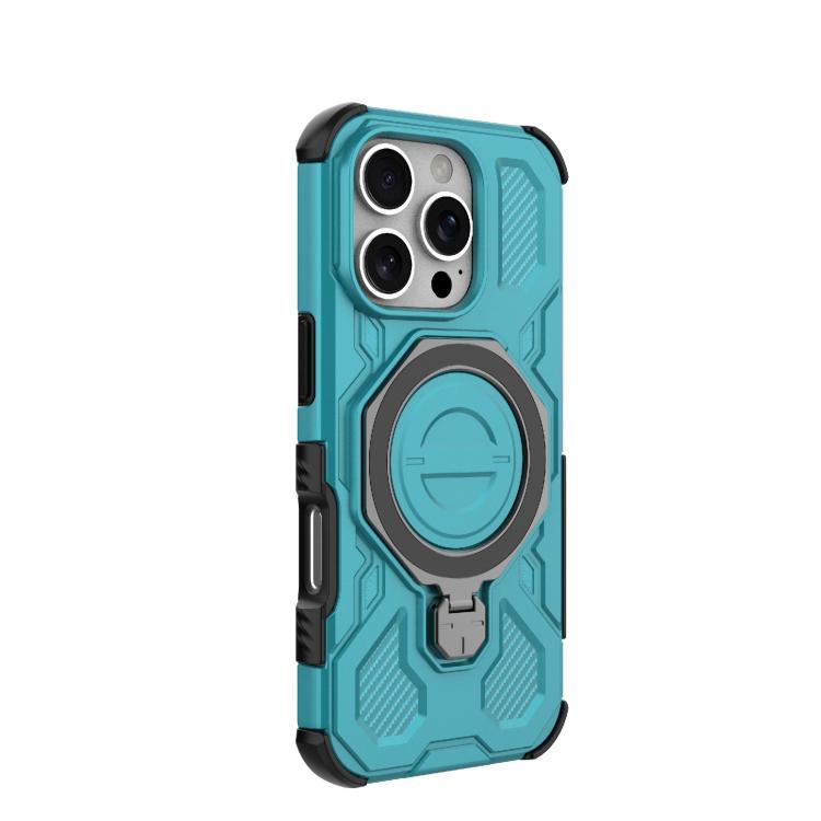 For iPhone 16 Pro J-20 Solid Color MagSafe Magnetic TPU+PC Phone Case
