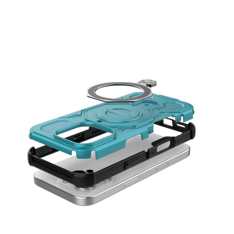 For iPhone 16 Pro J-20 Solid Color MagSafe Magnetic TPU+PC Phone Case