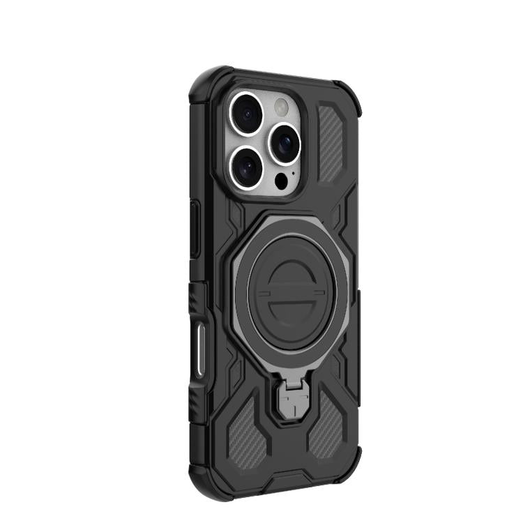 For iPhone 16 Pro J-20 Solid Color MagSafe Magnetic TPU+PC Phone Case