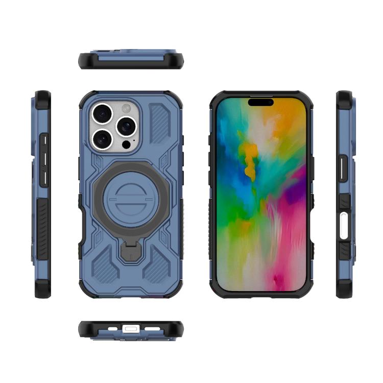 For iPhone 16 Pro J-20 Solid Color MagSafe Magnetic TPU+PC Phone Case