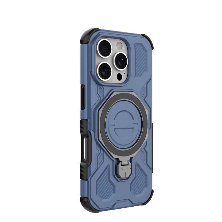 For iPhone 16 Pro J-20 Solid Color MagSafe Magnetic TPU+PC Phone Case