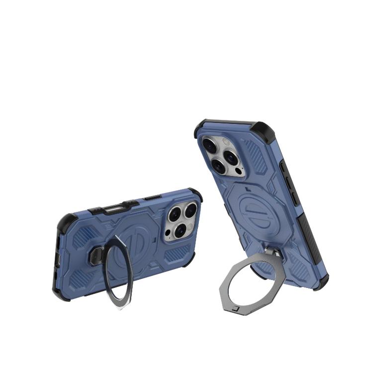For iPhone 16 Pro J-20 Solid Color MagSafe Magnetic TPU+PC Phone Case