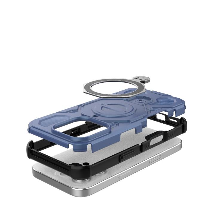 For iPhone 16 Pro J-20 Solid Color MagSafe Magnetic TPU+PC Phone Case