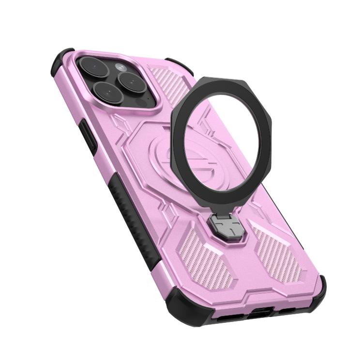 For iPhone 15 Pro Max J-20 Solid Color MagSafe Magnetic TPU+PC Phone Case