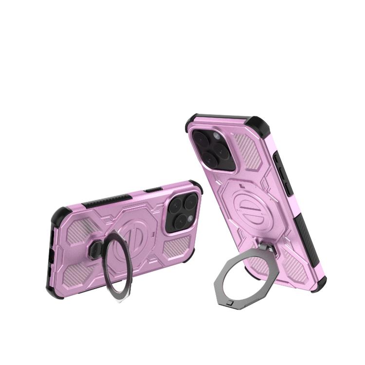 For iPhone 15 Pro Max J-20 Solid Color MagSafe Magnetic TPU+PC Phone Case