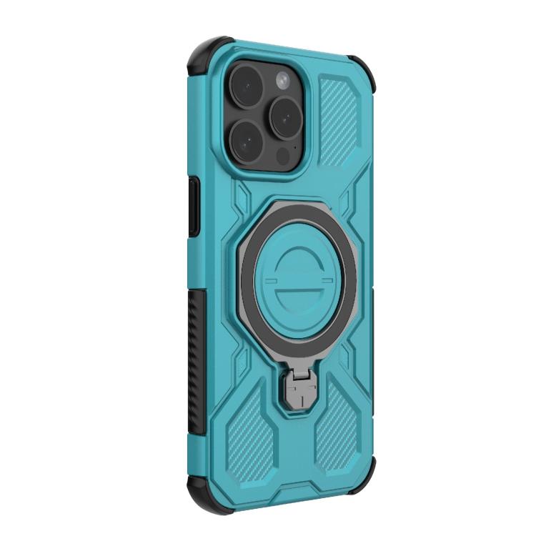 For iPhone 15 Pro Max J-20 Solid Color MagSafe Magnetic TPU+PC Phone Case