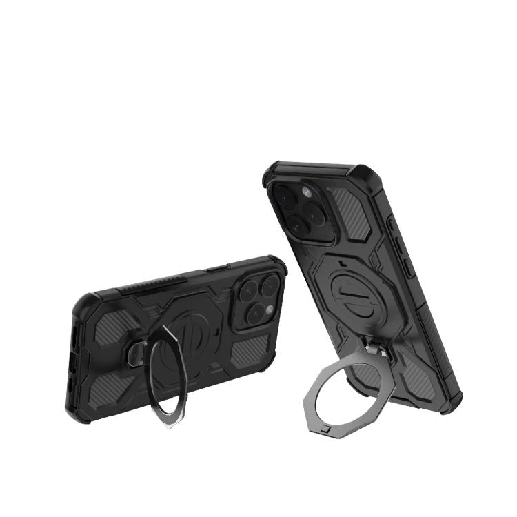 For iPhone 15 Pro Max J-20 Solid Color MagSafe Magnetic TPU+PC Phone Case