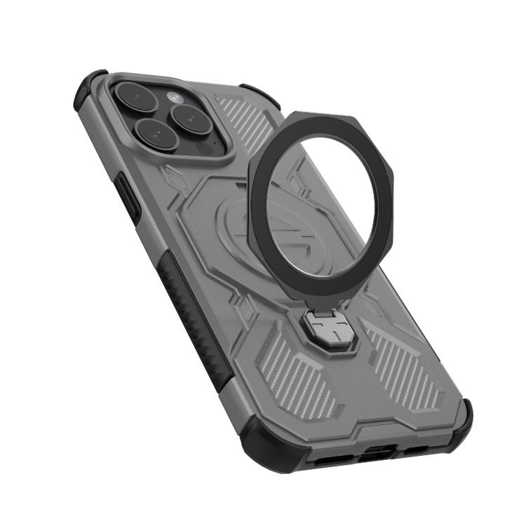 For iPhone 15 Pro Max J-20 Solid Color MagSafe Magnetic TPU+PC Phone Case