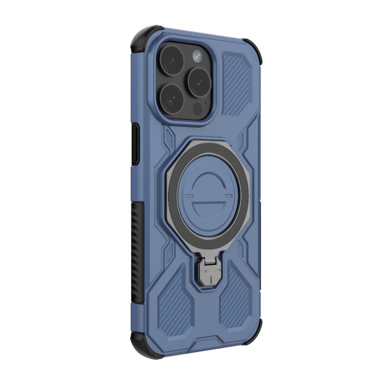 For iPhone 15 Pro Max J-20 Solid Color MagSafe Magnetic TPU+PC Phone Case