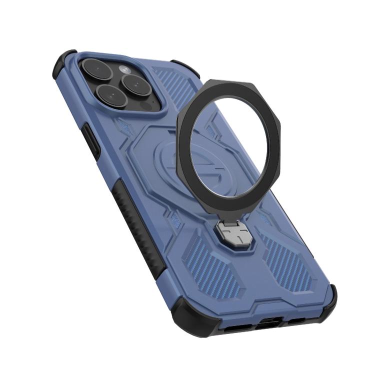 For iPhone 15 Pro Max J-20 Solid Color MagSafe Magnetic TPU+PC Phone Case