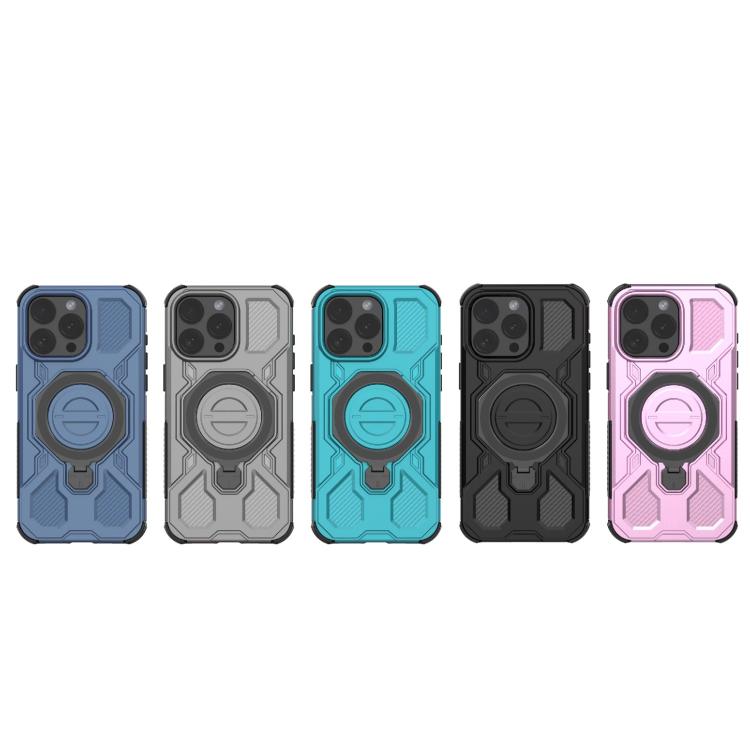 For iPhone 15 Pro Max J-20 Solid Color MagSafe Magnetic TPU+PC Phone Case