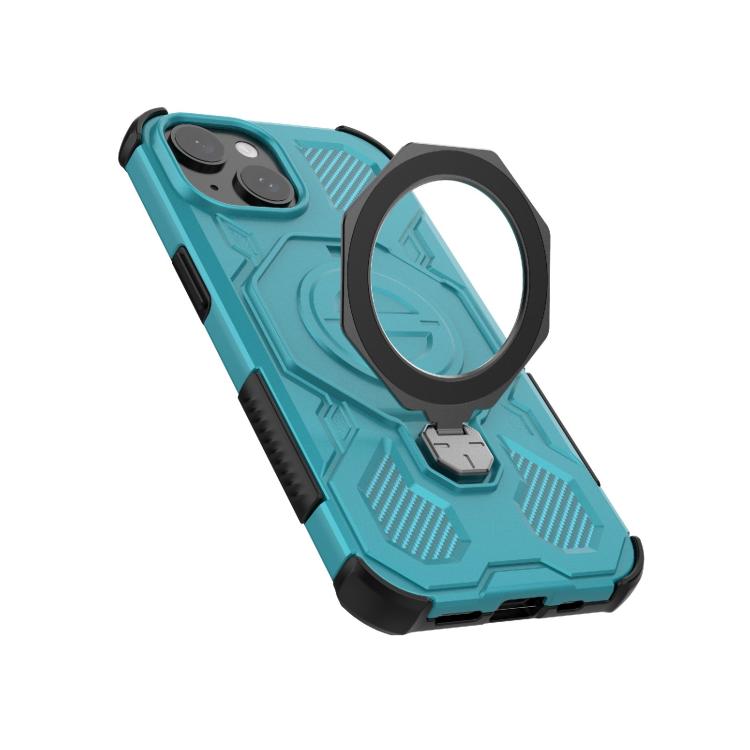 For iPhone 15 J-20 Solid Color MagSafe Magnetic TPU+PC Phone Case