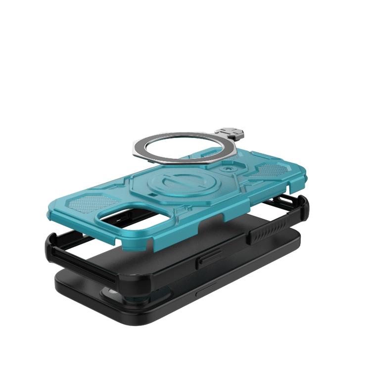For iPhone 15 J-20 Solid Color MagSafe Magnetic TPU+PC Phone Case