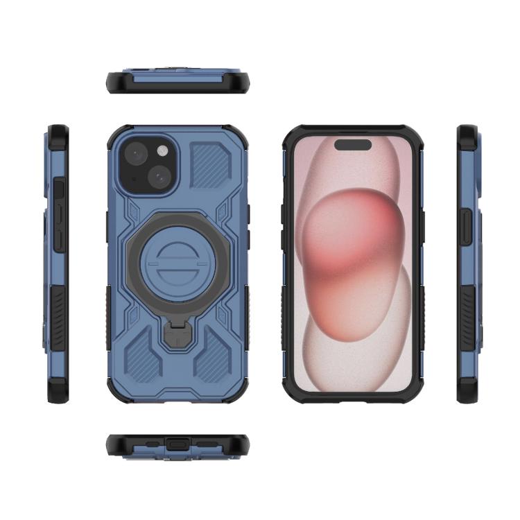 For iPhone 15 J-20 Solid Color MagSafe Magnetic TPU+PC Phone Case