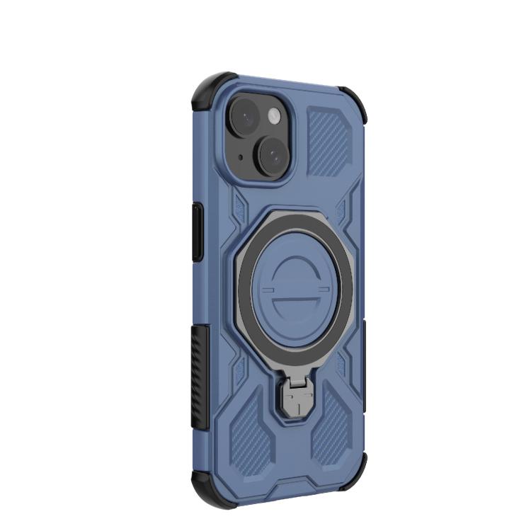 For iPhone 15 J-20 Solid Color MagSafe Magnetic TPU+PC Phone Case
