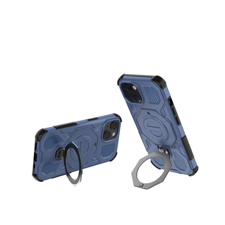 For iPhone 15 J-20 Solid Color MagSafe Magnetic TPU+PC Phone Case