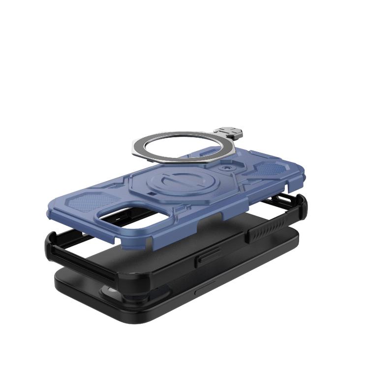 For iPhone 15 J-20 Solid Color MagSafe Magnetic TPU+PC Phone Case